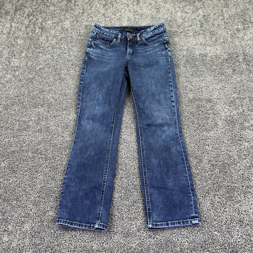Silver Jeans Womens 27/23.5 Blue Suki Capri Denim Medium Wash Stretch Pockets
